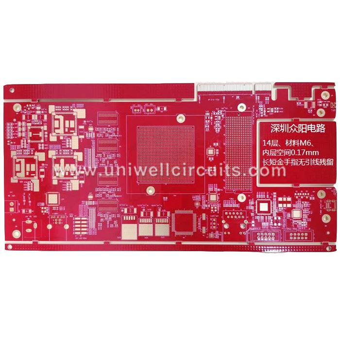 Circuits14 Uniwell Bord taċ-ċirkwit tal-materjal M6 saffi