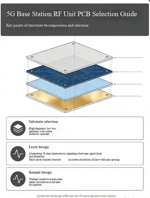 5G Base Station RF Unit Gwida tal-Għażla tal-Pcb