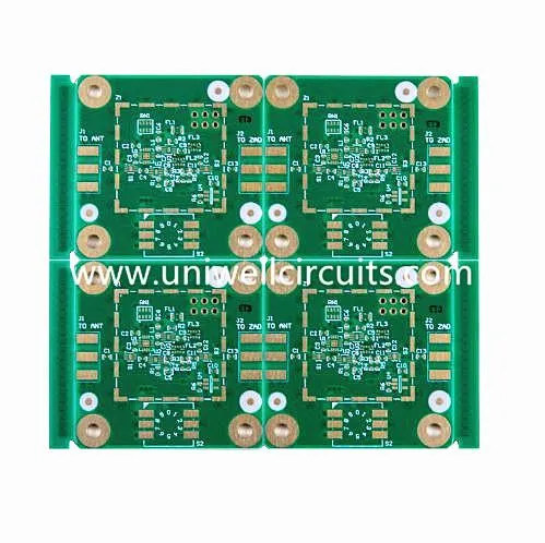4 Panel tal-Maskra Rogers Green Solder PCB